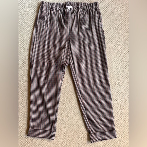 NWT J.jill houndstooth leggings Pants plaid cuffed size 16 petite women - Picture 3 of 12